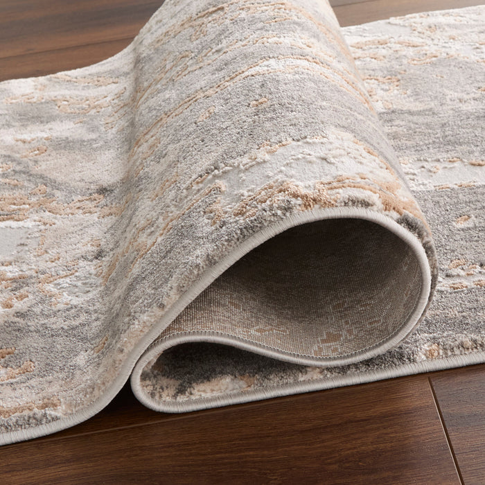Besni Gray Marbled - T4006 - 3' x 8' Runner