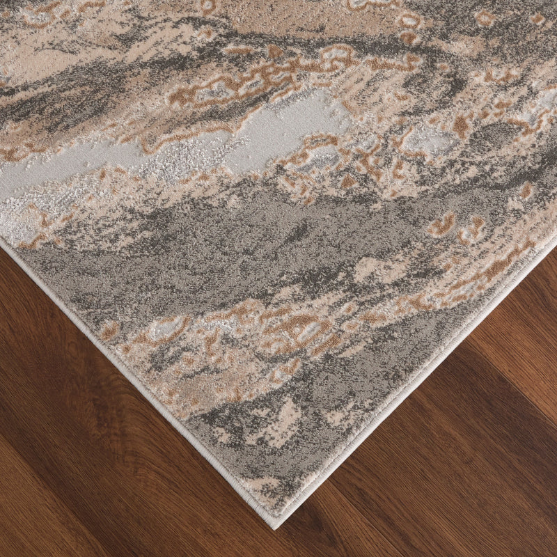 Besni Gray Marbled - T4006 - 3' x 8' Runner