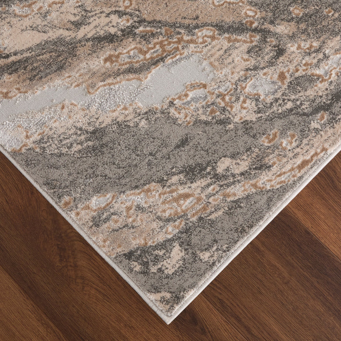 Besni Gray Marbled - T4006 - 3' x 8' Runner