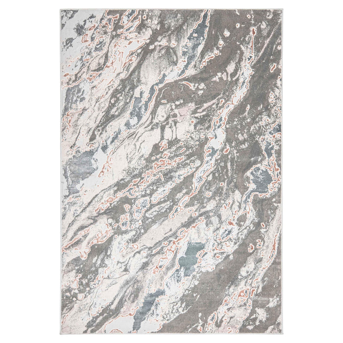 Besni Gray Marbled - T4006 - 7' x 9'