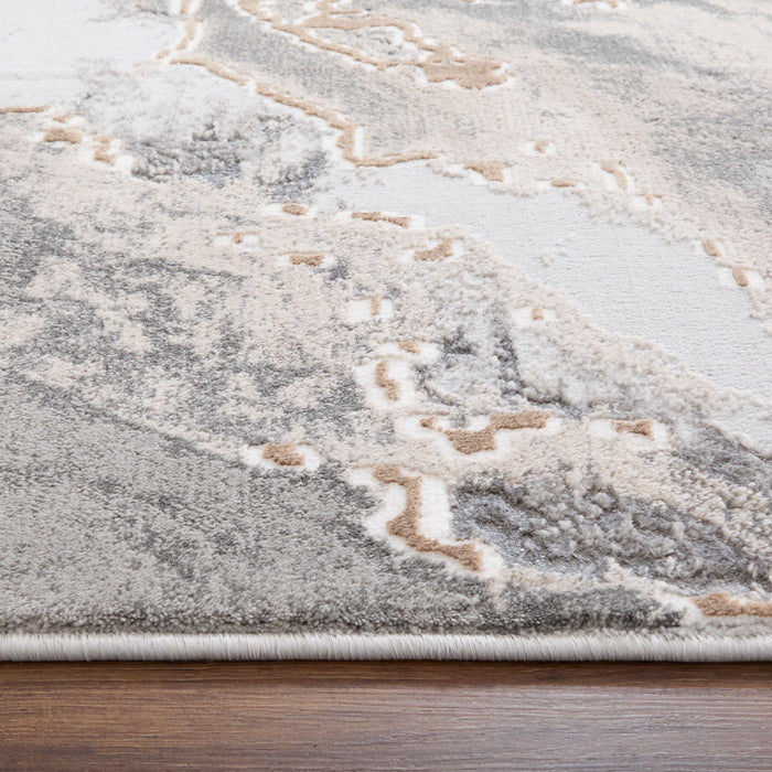 Besni Gray Marbled - T4006 - 7' x 9'