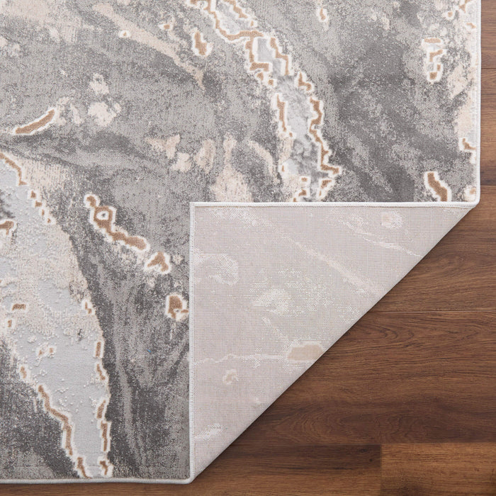 Besni Gray Marbled - T4006 - 7' x 9'
