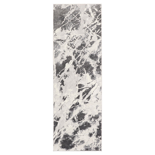 Greta Gray Marble Striations - T4011 - 3' x 8' Runner