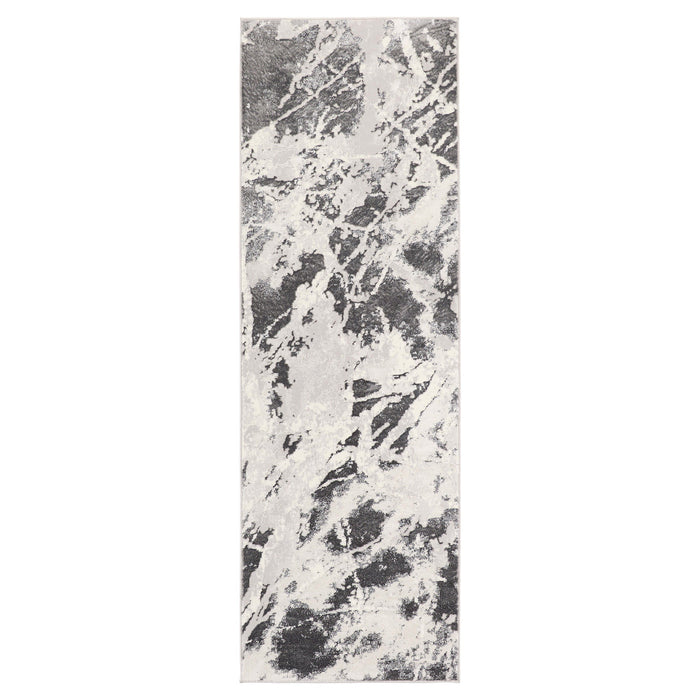 Greta Gray Marble Striations - T4011 - 3' x 8' Runner