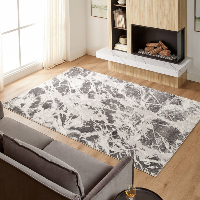 Greta Gray Marble Striations - T4011 - 5' x 8'