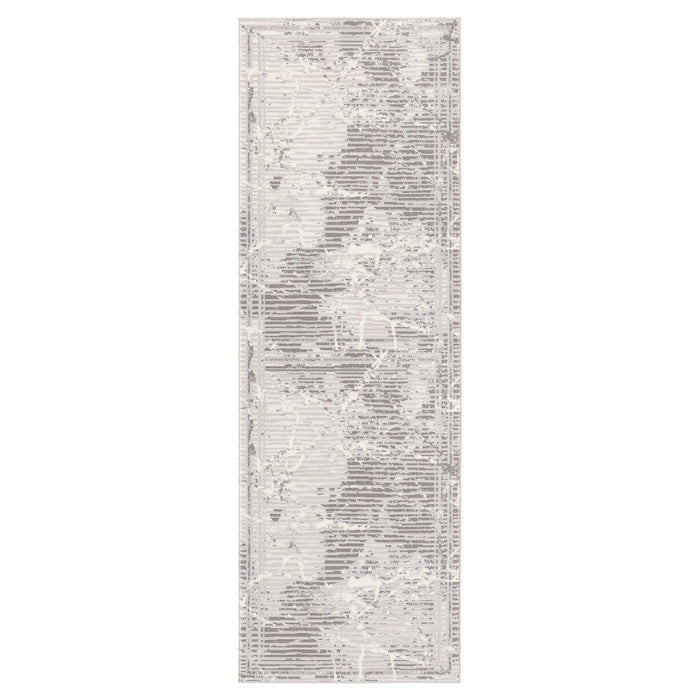 Greta Gray Marble Striations - T4012 - 3' x 8' Runner