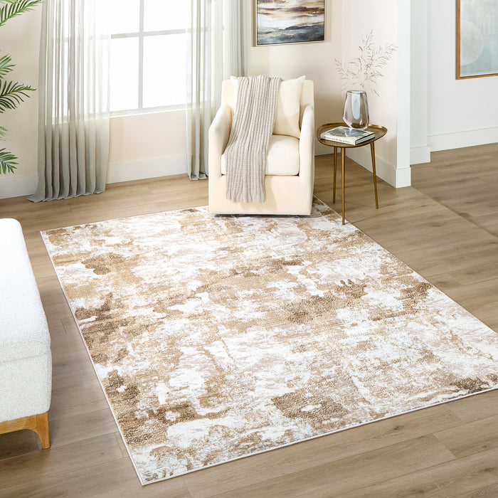 Livia Gold Painterly - T4016 - 5' x 8'