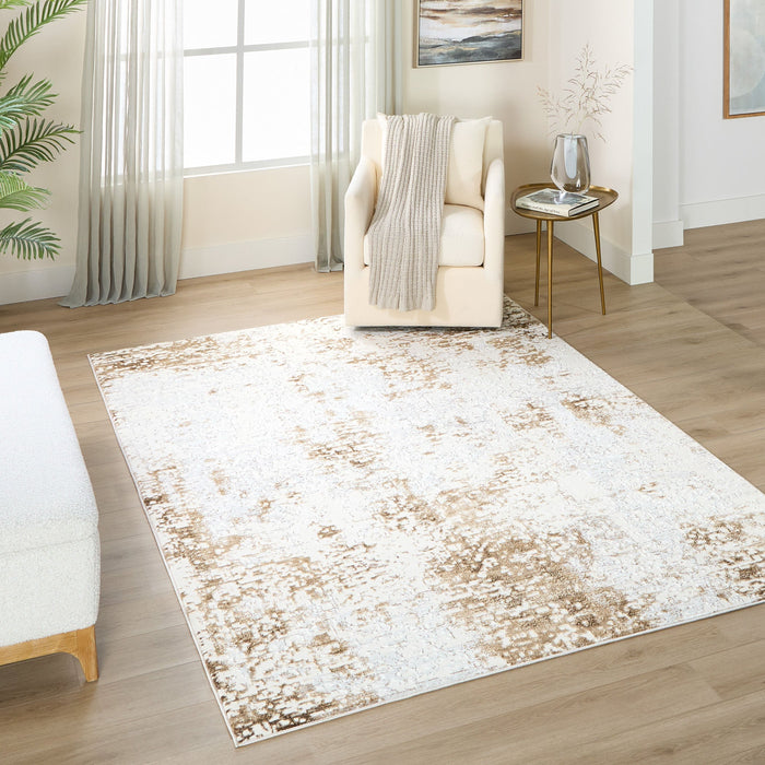 Livia Gold Painterly - T4017 - 8' x 11'