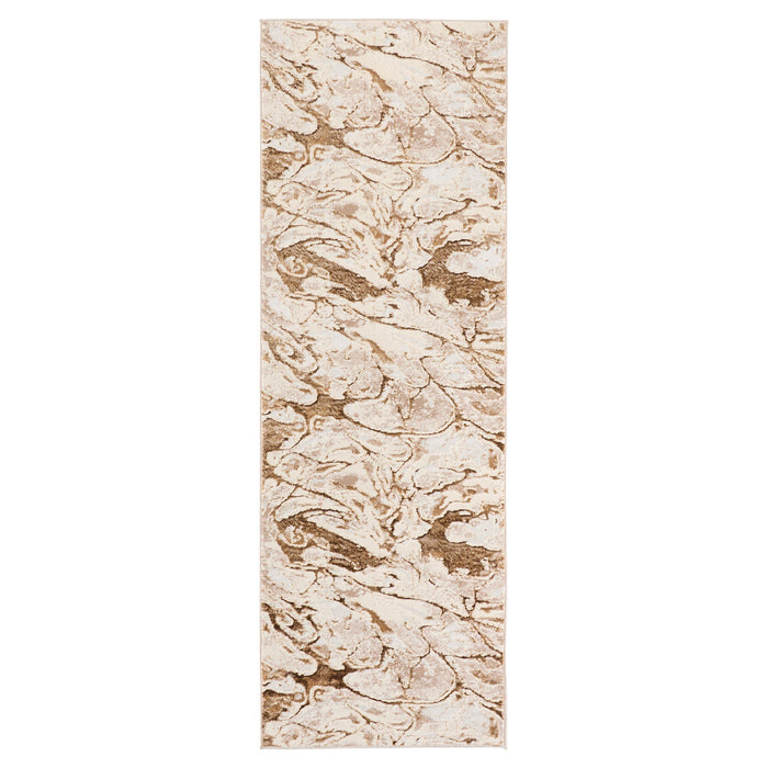 Livia Brown Marbled - T4018 - 3' x 8' Runner
