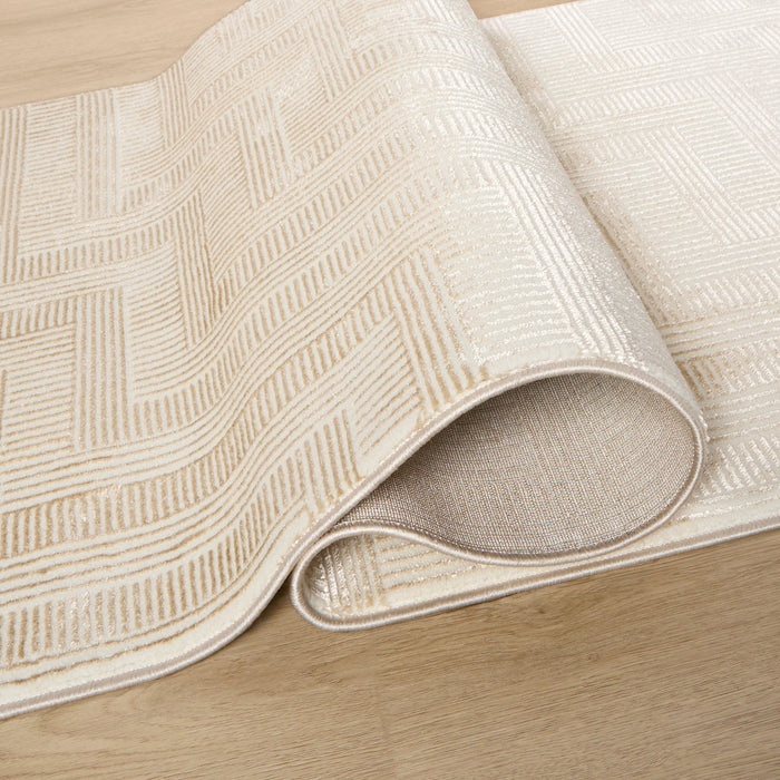 Livia Gold Geometric - T4019 - 3' x 8' Runner