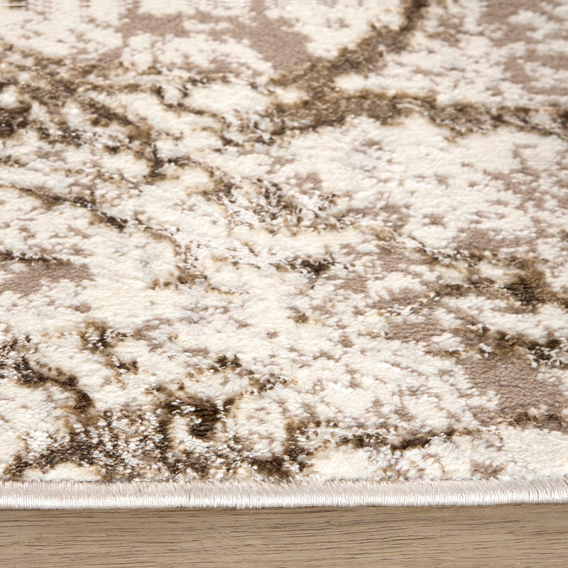 Livia Brown Marble Striations - T4021 - 3' x 8' Runner