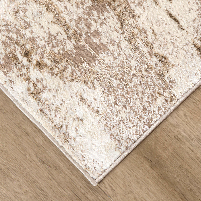 Livia Brown Marble Striations - T4021 - 3' x 8' Runner