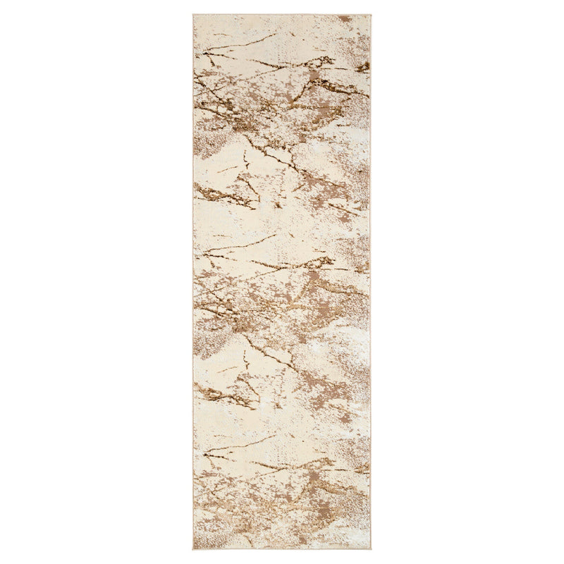 Livia Brown Marble Striations - T4021 - 3' x 8' Runner