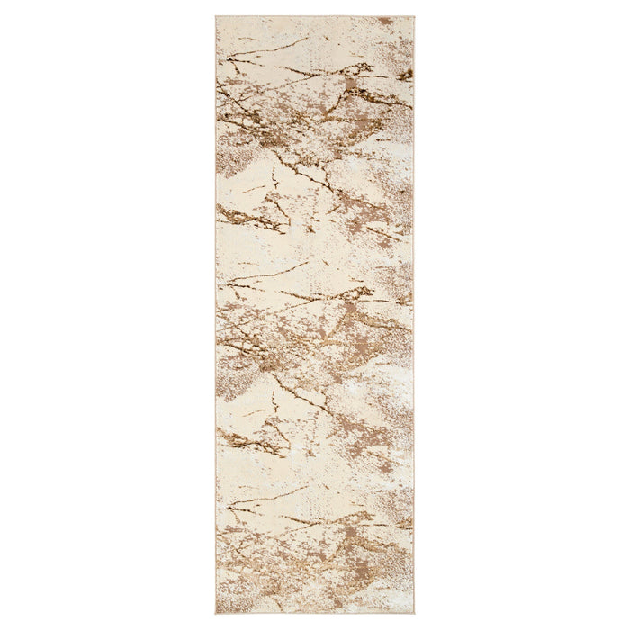 Livia Brown Marble Striations - T4021 - 3' x 8' Runner