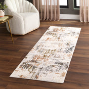 Salim Ivory Brown Painterly - T4022 - 3' x 8' Runner