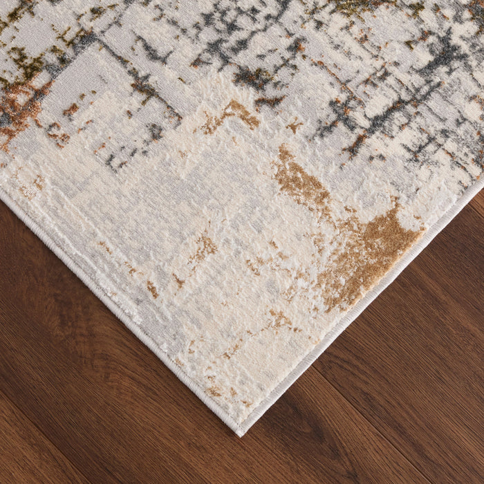 Salim Ivory Brown Painterly - T4022 - 3' x 8' Runner
