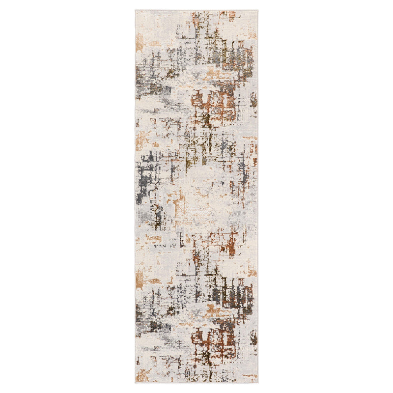 Salim Ivory Brown Painterly - T4022 - 3' x 8' Runner