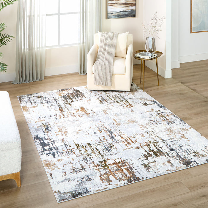 Salim Ivory Brown Painterly - T4022 - 10' x 13'