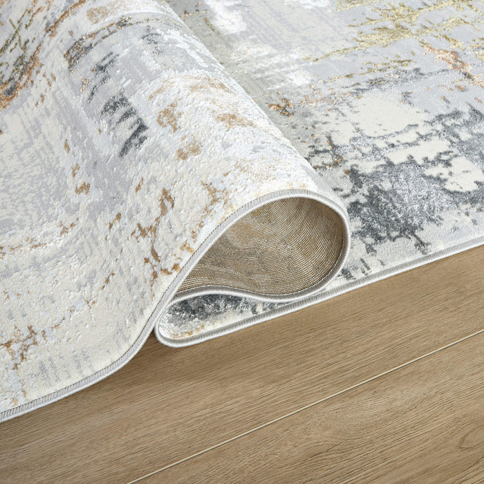 Salim Ivory Brown Painterly - T4022 - 7' x 9'
