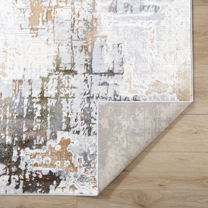 Salim Ivory Brown Painterly - T4022 - 7' x 9'