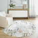 Salim Ivory Brown Painterly - T4022 - 5' Round