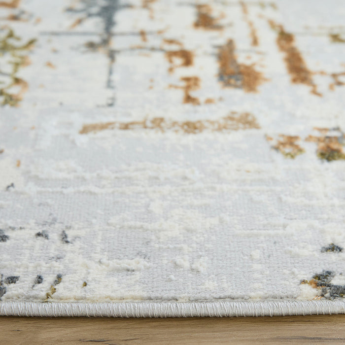 Salim Ivory Brown Painterly - T4022 - 5' Round