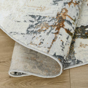 Salim Ivory Brown Painterly - T4022 - 5' Round