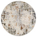 Salim Ivory Brown Painterly - T4022 - 5' Round