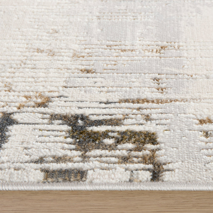 Salim Ivory Brown Painterly - T4023 - 3' x 8' Runner