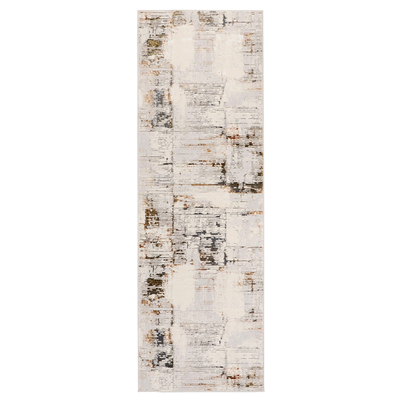 Salim Ivory Brown Painterly - T4023 - 3' x 8' Runner