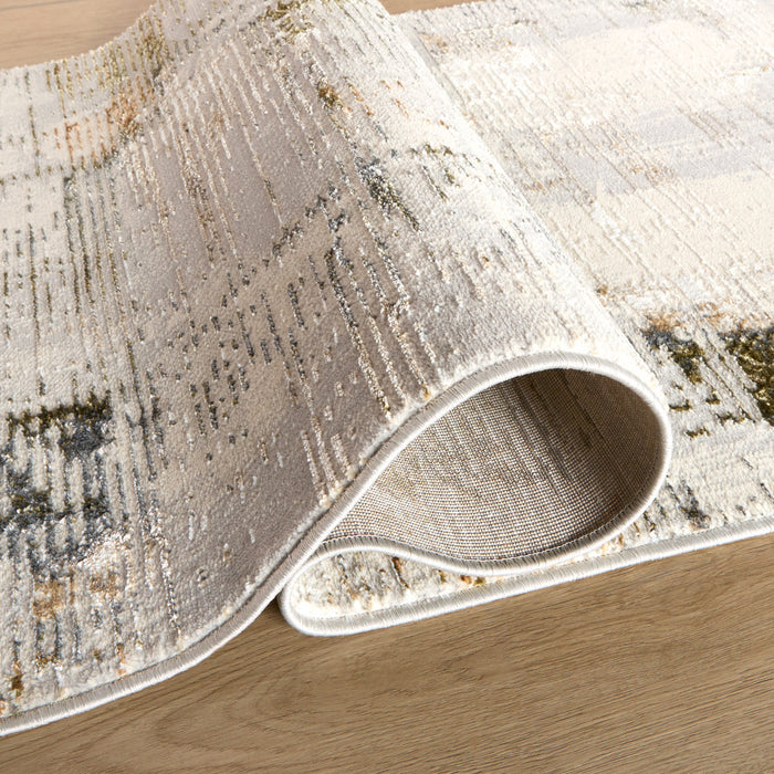 Salim Ivory Brown Painterly - T4023 - 3' x 8' Runner