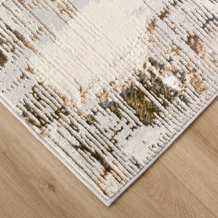 Salim Ivory Brown Painterly - T4023 - 3' x 8' Runner