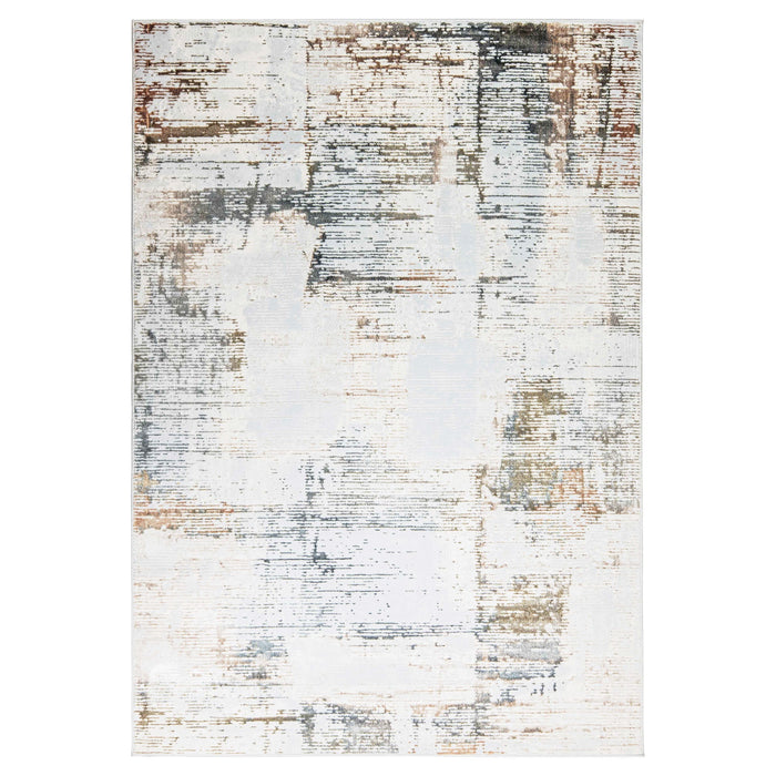 Salim Ivory Brown Painterly - T4023 - 7' x 9'