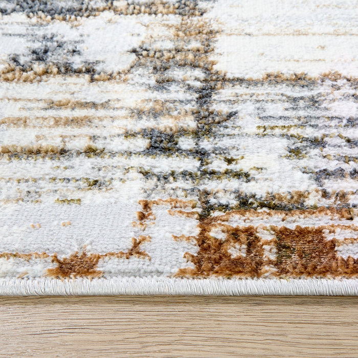 Salim Ivory Brown Painterly - T4023 - 5' x 8'