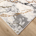 Salim Ivory Brown Marble Striations - T4024 - 3' x 8' Runner