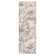 Salim Ivory Brown Marble Striations - T4024 - 3' x 8' Runner