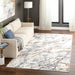 Salim Ivory Brown Marble Striations - T4024 - 7' x 9'
