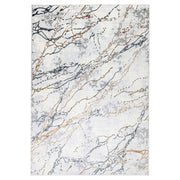 Salim Ivory Brown Marble Striations - T4024 - 5' x 8'