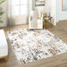Salim Beige Brown Painterly - T4025 - 2' x 3'