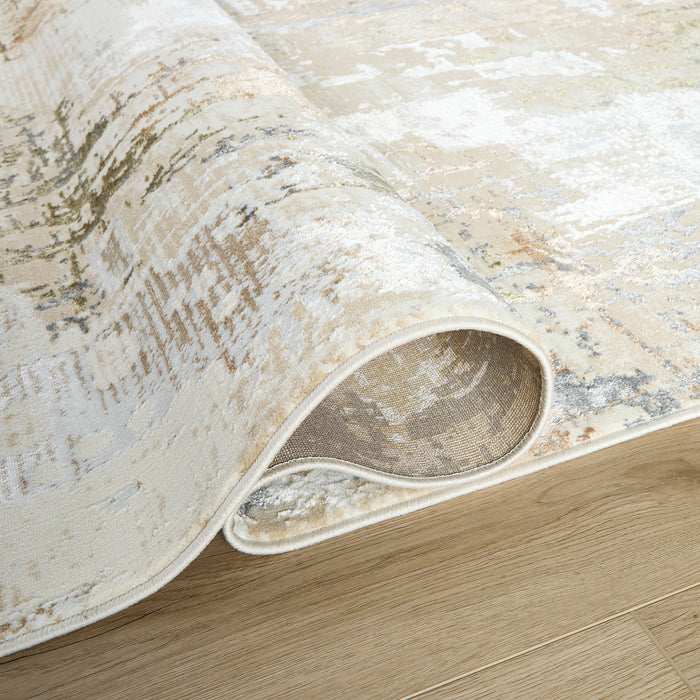 Salim Beige Brown Painterly - T4025 - 10' x 13'