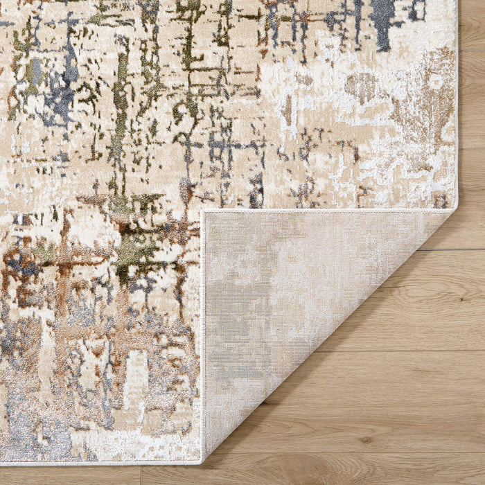 Salim Beige Brown Painterly - T4025 - 2' x 3'