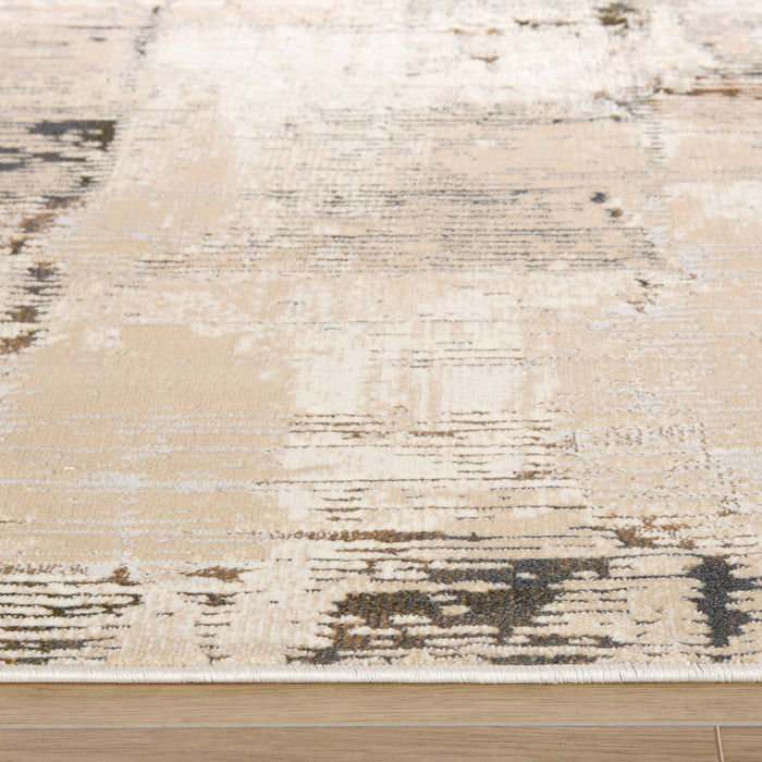 Salim Ivory Brown Painterly - T4026 - 3' x 8' Runner