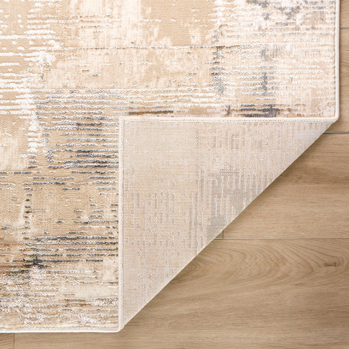 Salim Ivory Brown Painterly - T4026 - 3' x 8' Runner