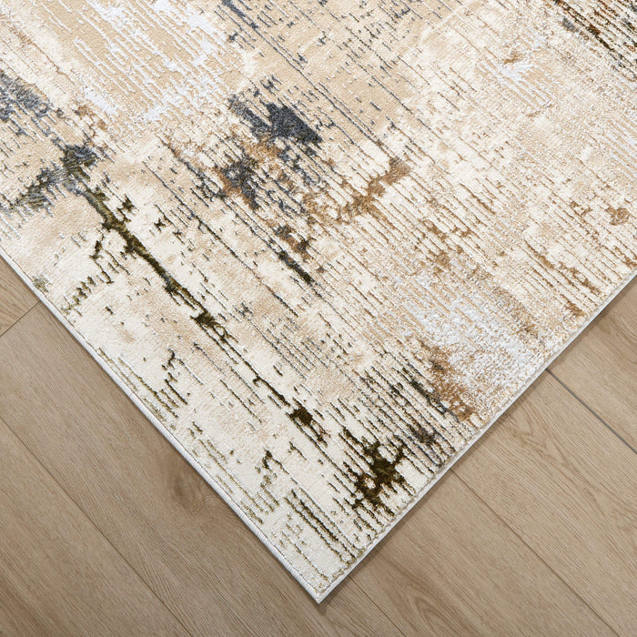 Salim Ivory Brown Painterly - T4026 - 10' x 13'