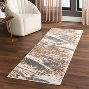 Salim Brown Gray Painterly - T4027 - 3' x 8' Runner