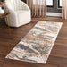 Salim Brown Gray Painterly - T4027 - 3' x 8' Runner