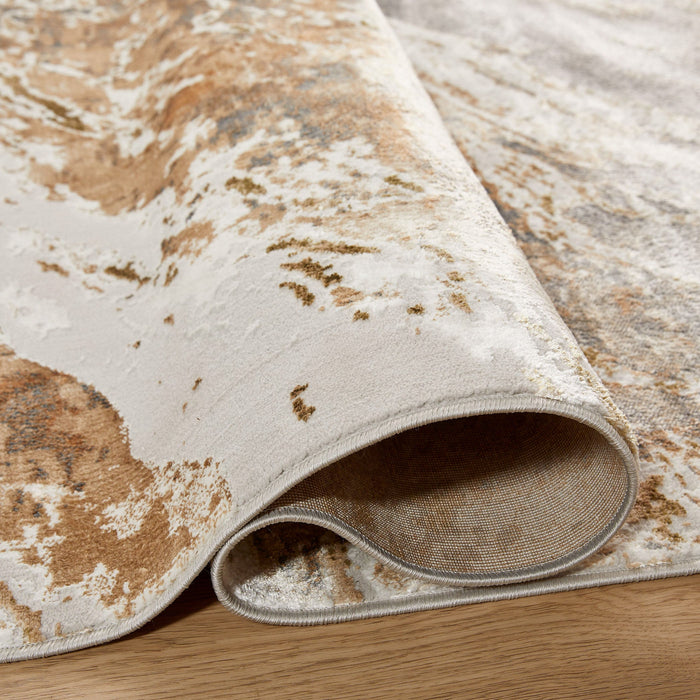 Salim Brown Gray Painterly - T4027 - 7' x 9'