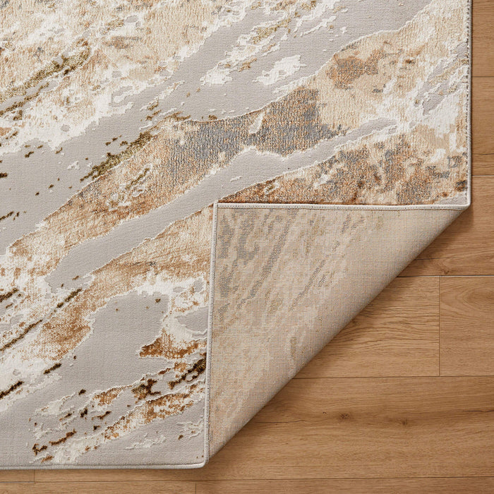 Salim Brown Gray Painterly - T4027 - 7' x 9'