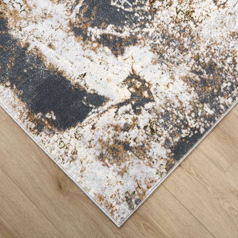 Salim Brown Gray Painterly - T4028 - 5' x 8'
