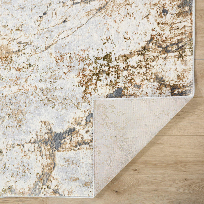 Salim Brown Gray Painterly - T4028 - 7' x 9'